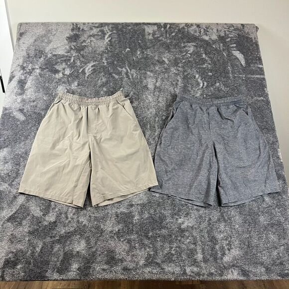 Lululemon Pace Breaker Linerless 9" Inseam Men's XS/S Bundle Of Two Gray Brown - Picture 1 of 16